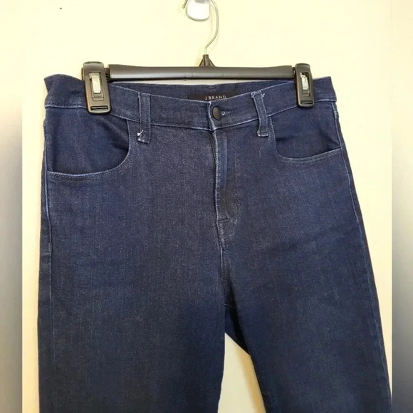 J Brand Mid-Rise Dark Wash Slimming Skinny Jeans(28) - Picture 5 of 11